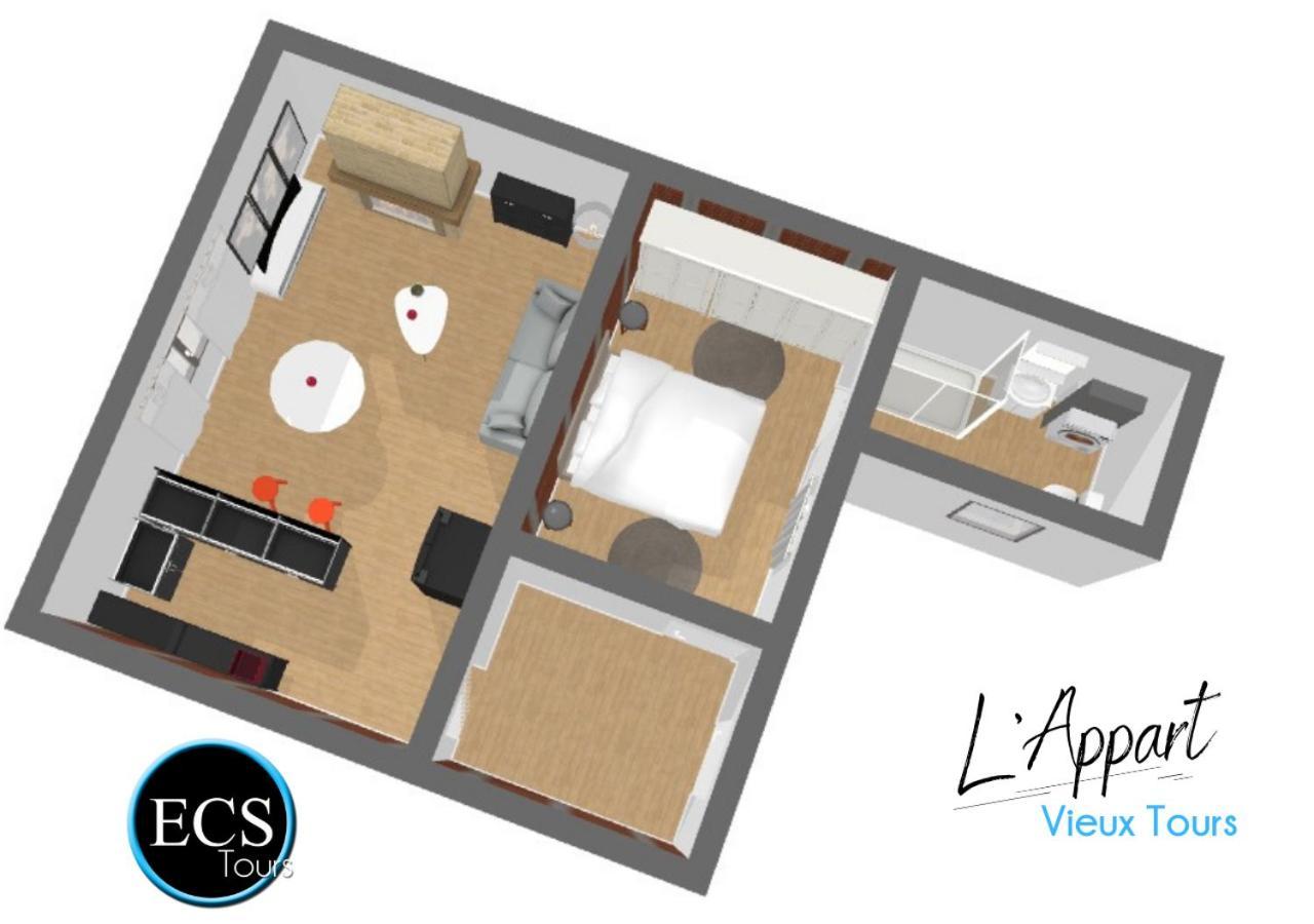 "L'Appart" Vieux Tours - Charme - Place Plumereau - Arrivee Autonome מראה חיצוני תמונה